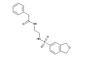 2-phenyl-N-[2-(phthalan-5-ylsulfonylamino)ethyl]acetamide