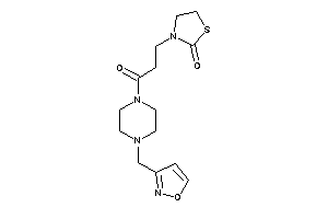 3-[3-[4-(isoxazol-3-ylmethyl)piperazino]-3-keto-propyl]thiazolidin-2-one