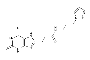 3-(2,6-diketo-3,7-dihydropurin-8-yl)-N-(3-pyrazol-1-ylpropyl)propionamide