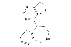 1-(6,7-dihydro-5H-cyclopenta[d]pyrimidin-4-yl)-2,3,4,5-tetrahydro-1,4-benzodiazepine