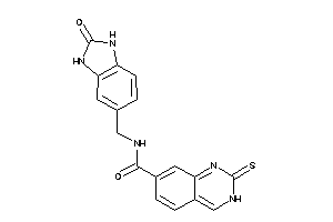 N-[(2-keto-1,3-dihydrobenzimidazol-5-yl)methyl]-2-thioxo-3H-quinazoline-7-carboxamide