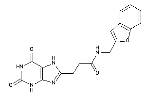 N-(benzofuran-2-ylmethyl)-3-(2,6-diketo-3,7-dihydropurin-8-yl)propionamide