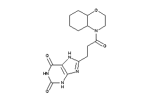 8-[3-(2,3,4a,5,6,7,8,8a-octahydrobenzo[b][1,4]oxazin-4-yl)-3-keto-propyl]-7H-xanthine