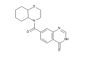 7-(2,3,4a,5,6,7,8,8a-octahydrobenzo[b][1,4]oxazine-4-carbonyl)-3H-quinazolin-4-one