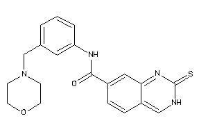 N-[3-(morpholinomethyl)phenyl]-2-thioxo-3H-quinazoline-7-carboxamide