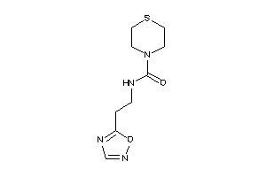 N-[2-(1,2,4-oxadiazol-5-yl)ethyl]thiomorpholine-4-carboxamide