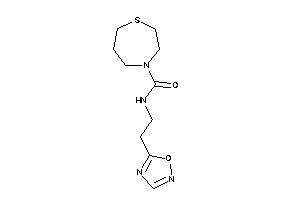 N-[2-(1,2,4-oxadiazol-5-yl)ethyl]-1,4-thiazepane-4-carboxamide