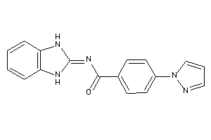 Image of N-(1,3-dihydrobenzimidazol-2-ylidene)-4-pyrazol-1-yl-benzamide