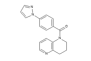 3,4-dihydro-2H-1,5-naphthyridin-1-yl-(4-pyrazol-1-ylphenyl)methanone