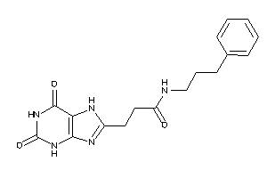 3-(2,6-diketo-3,7-dihydropurin-8-yl)-N-(3-phenylpropyl)propionamide