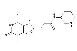 3-(2,6-diketo-3,7-dihydropurin-8-yl)-N-(3-piperidyl)propionamide