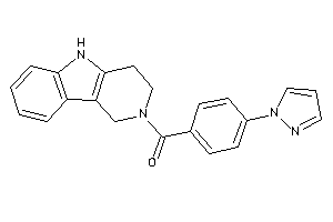 (4-pyrazol-1-ylphenyl)-(1,3,4,5-tetrahydropyrido[4,3-b]indol-2-yl)methanone