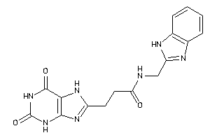 N-(1H-benzimidazol-2-ylmethyl)-3-(2,6-diketo-3,7-dihydropurin-8-yl)propionamide