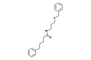 N-(3-benzoxypropyl)-5-phenyl-valeramide