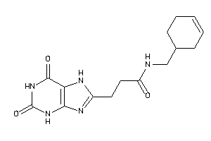 N-(cyclohex-3-en-1-ylmethyl)-3-(2,6-diketo-3,7-dihydropurin-8-yl)propionamide