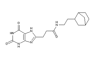 3-(2,6-diketo-3,7-dihydropurin-8-yl)-N-[2-(2-norbornyl)ethyl]propionamide