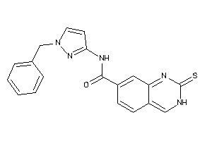 N-(1-benzylpyrazol-3-yl)-2-thioxo-3H-quinazoline-7-carboxamide