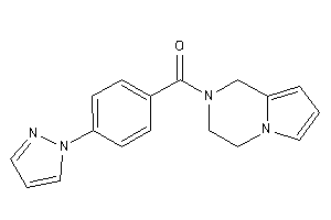 3,4-dihydro-1H-pyrrolo[1,2-a]pyrazin-2-yl-(4-pyrazol-1-ylphenyl)methanone