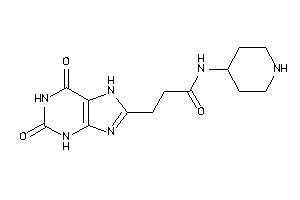 3-(2,6-diketo-3,7-dihydropurin-8-yl)-N-(4-piperidyl)propionamide