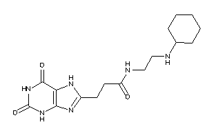 N-[2-(cyclohexylamino)ethyl]-3-(2,6-diketo-3,7-dihydropurin-8-yl)propionamide