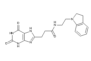 3-(2,6-diketo-3,7-dihydropurin-8-yl)-N-(2-indolin-1-ylethyl)propionamide