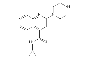 N-cyclopropyl-2-piperazino-cinchoninamide