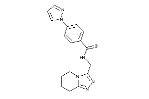 4-pyrazol-1-yl-N-(5,6,7,8-tetrahydro-[1,2,4]triazolo[4,3-a]pyridin-3-ylmethyl)benzamide