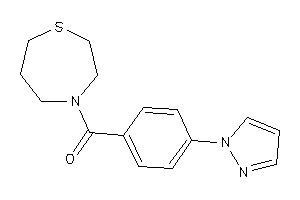 (4-pyrazol-1-ylphenyl)-(1,4-thiazepan-4-yl)methanone