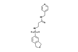 3-(phthalan-5-ylsulfonylamino)-N-(4-pyridylmethyl)propionamide