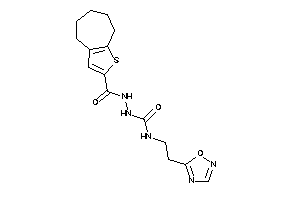 1-[2-(1,2,4-oxadiazol-5-yl)ethyl]-3-(5,6,7,8-tetrahydro-4H-cyclohepta[b]thiophene-2-carbonylamino)urea