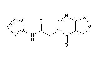 2-(4-ketothieno[2,3-d]pyrimidin-3-yl)-N-(1,3,4-thiadiazol-2-yl)acetamide