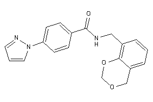 N-(4H-1,3-benzodioxin-8-ylmethyl)-4-pyrazol-1-yl-benzamide