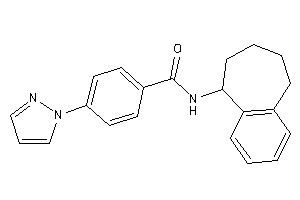 4-pyrazol-1-yl-N-(6,7,8,9-tetrahydro-5H-benzocyclohepten-9-yl)benzamide