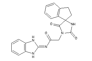 Image of N-(1,3-dihydrobenzimidazol-2-ylidene)-2-(2,5-diketospiro[imidazolidine-4,1'-indane]-1-yl)acetamide