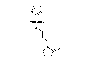 N-[3-(2-ketopyrrolidino)propyl]-1H-imidazole-4-sulfonamide