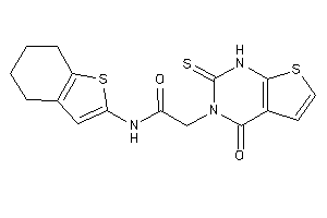 2-(4-keto-2-thioxo-1H-thieno[2,3-d]pyrimidin-3-yl)-N-(4,5,6,7-tetrahydrobenzothiophen-2-yl)acetamide