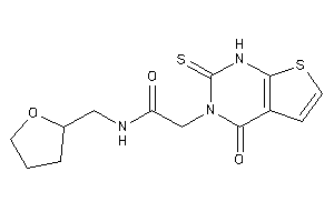 2-(4-keto-2-thioxo-1H-thieno[2,3-d]pyrimidin-3-yl)-N-(tetrahydrofurfuryl)acetamide