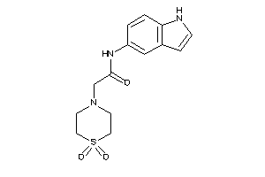 2-(1,1-diketo-1,4-thiazinan-4-yl)-N-(1H-indol-5-yl)acetamide