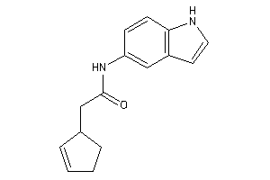 2-cyclopent-2-en-1-yl-N-(1H-indol-5-yl)acetamide