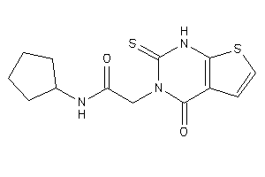 N-cyclopentyl-2-(4-keto-2-thioxo-1H-thieno[2,3-d]pyrimidin-3-yl)acetamide