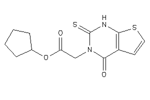 2-(4-keto-2-thioxo-1H-thieno[2,3-d]pyrimidin-3-yl)acetic Acid Cyclopentyl Ester