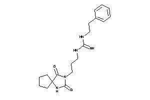 1-[3-(2,4-diketo-1,3-diazaspiro[4.4]nonan-3-yl)propyl]-3-phenethyl-guanidine