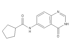 N-(4-keto-3H-quinazolin-6-yl)cyclopentanecarboxamide