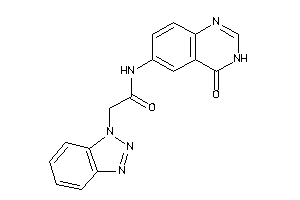 2-(benzotriazol-1-yl)-N-(4-keto-3H-quinazolin-6-yl)acetamide