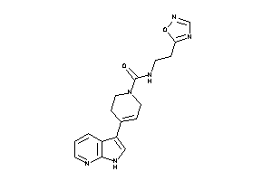 N-[2-(1,2,4-oxadiazol-5-yl)ethyl]-4-(1H-pyrrolo[2,3-b]pyridin-3-yl)-3,6-dihydro-2H-pyridine-1-carboxamide