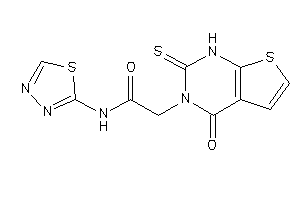 2-(4-keto-2-thioxo-1H-thieno[2,3-d]pyrimidin-3-yl)-N-(1,3,4-thiadiazol-2-yl)acetamide