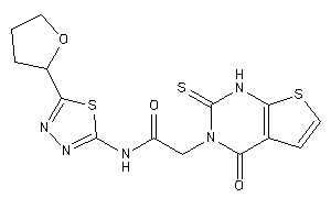 2-(4-keto-2-thioxo-1H-thieno[2,3-d]pyrimidin-3-yl)-N-[5-(tetrahydrofuryl)-1,3,4-thiadiazol-2-yl]acetamide