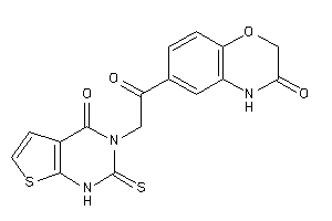 6-[2-(4-keto-2-thioxo-1H-thieno[2,3-d]pyrimidin-3-yl)acetyl]-4H-1,4-benzoxazin-3-one