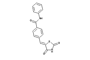 4-[(2,4-diketothiazolidin-5-ylidene)methyl]-N-phenyl-benzamide