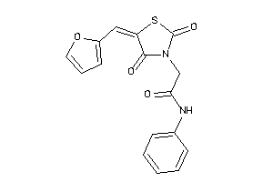 2-[5-(2-furfurylidene)-2,4-diketo-thiazolidin-3-yl]-N-phenyl-acetamide